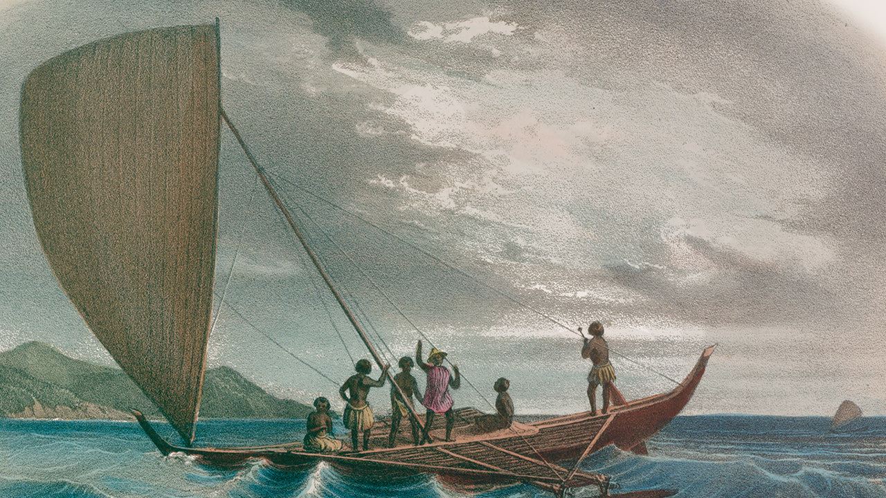 Posters et reproductions des Pirogues d’Océanie – Voyage de l’Astrolabe