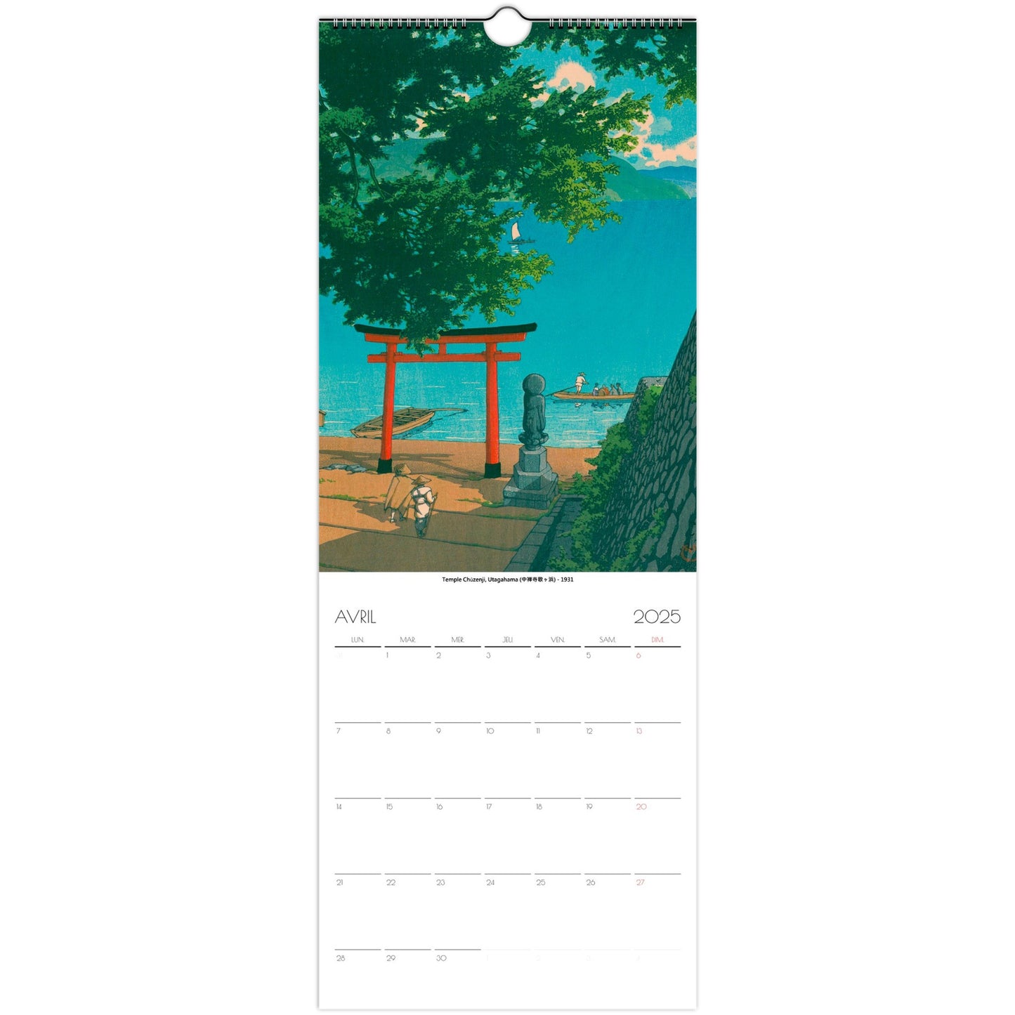 Calendrier Hasui Kawase 2025 - Mers et Rivières - image 52397486539085
