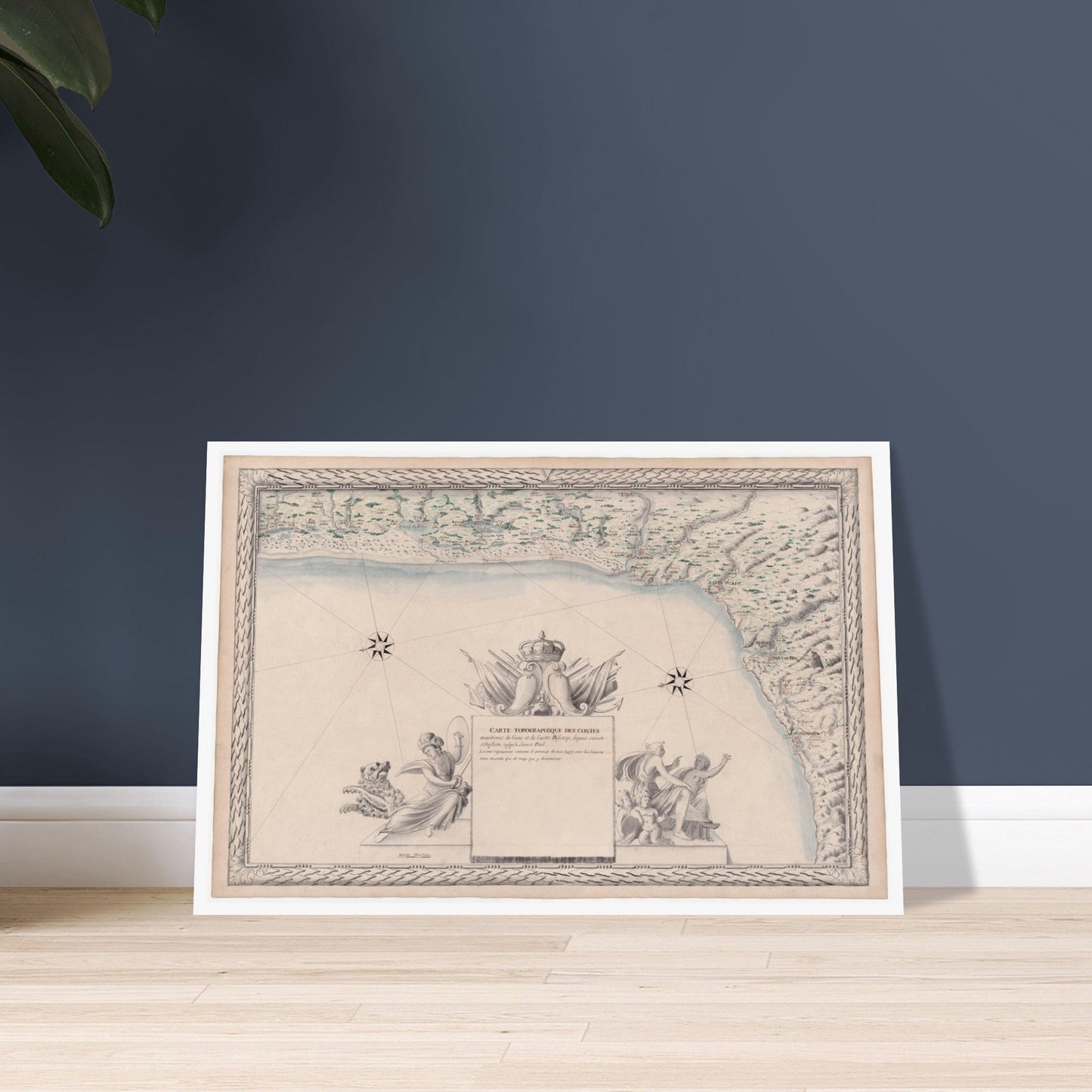 Carte topographique des côtes maritimes de la baie de Biscaye, depuis Saint-Sébastien jusqu'à Saint-Paul. - image 52949312241997