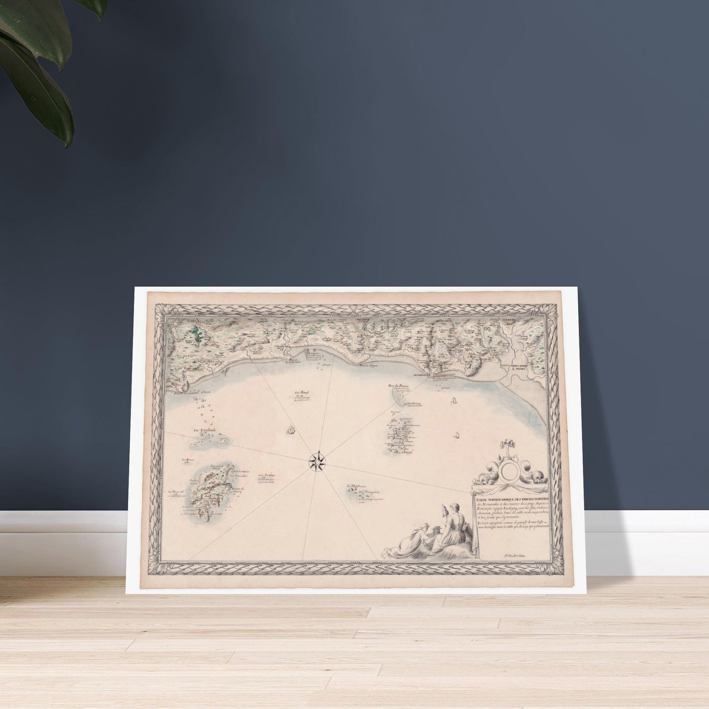 Carte topographique des côtes maritimes de Normandie et des rivières de ce pays, depuis Pontorson jusqu'à Vaubigny (Baubigny). - image 52949379940685