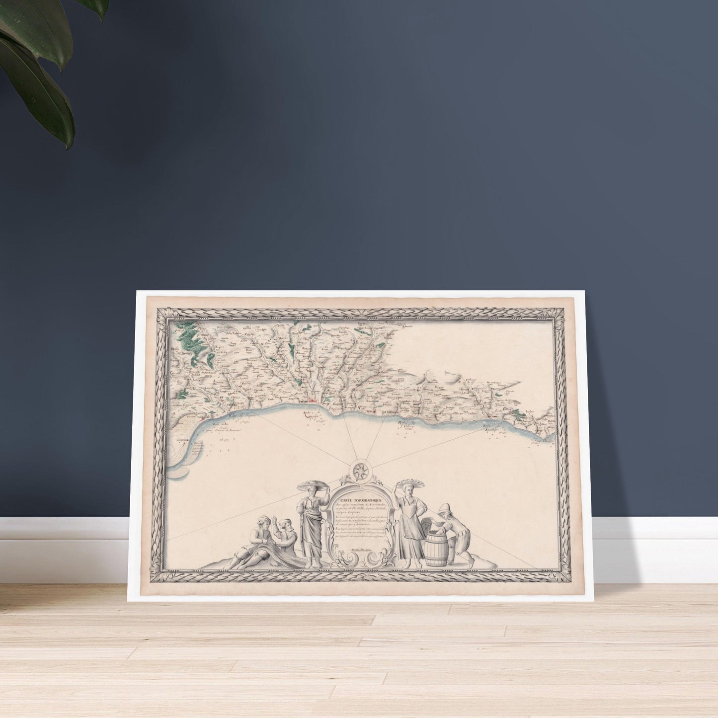 Carte topographique des côtes maritimes de Normandie et partie de Picardie depuis Étretat jusqu'à Cayeux. - image 52949361164621