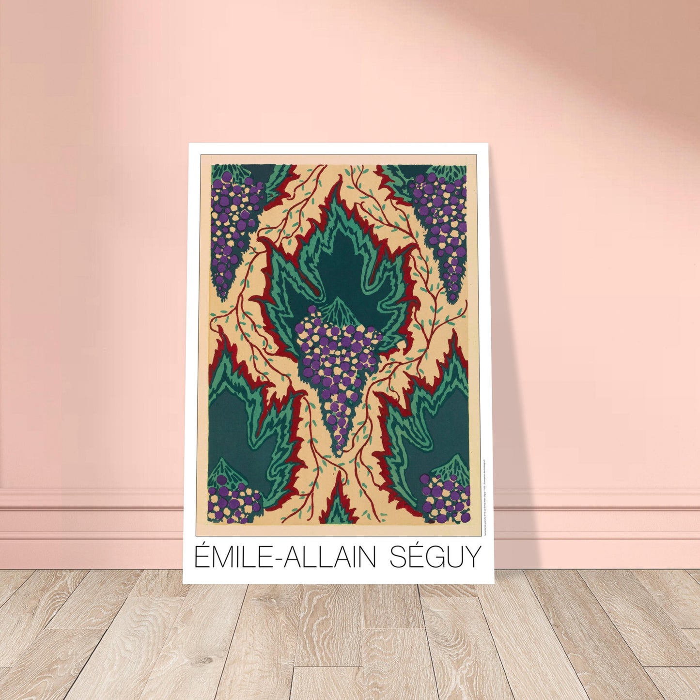 Feuilles vertes et grappes violettes - Samarkande, motifs orientaux par Émile-Allain Séguy - image 53865780773197