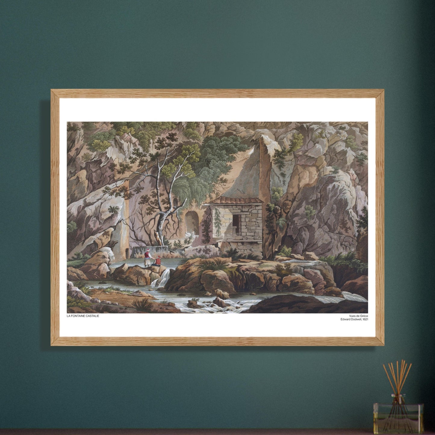 La fontaine Castalie - Illustration des Vues de Grèce par Edward Dodwell - image 52175407186253