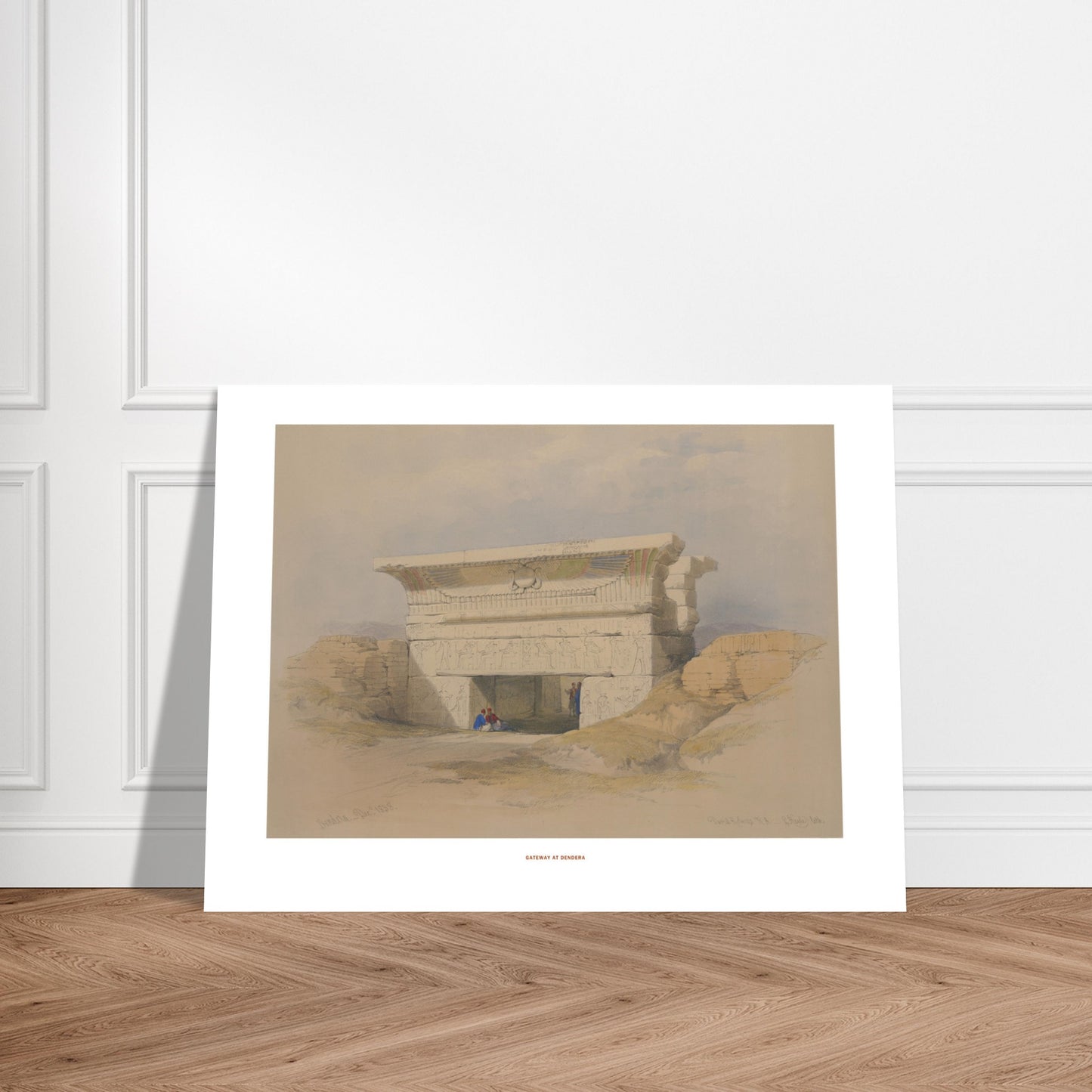 Porte de Dendérah - lithographie de David Roberts (1838). - image 52912177807693