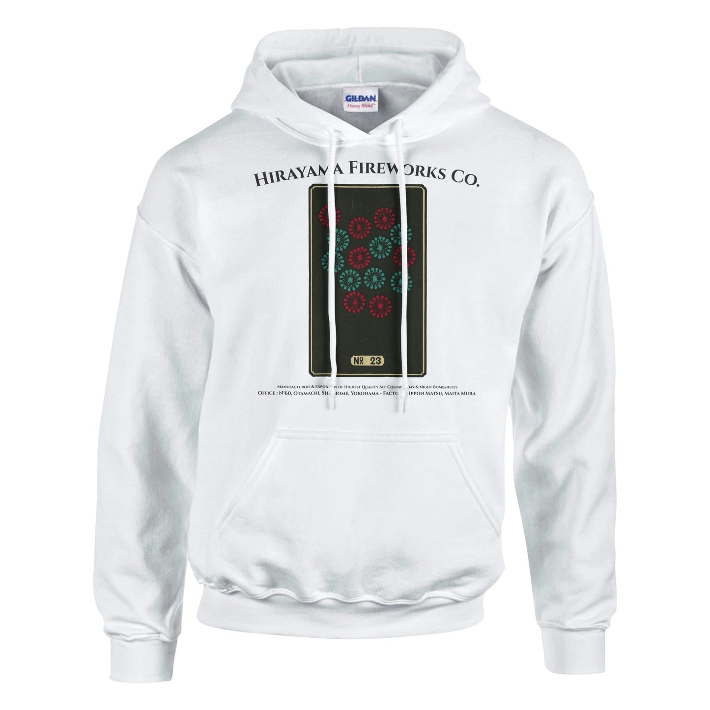 Sweat Hirayama Fireworks Co, modèle n°23 - Couleur Blanc