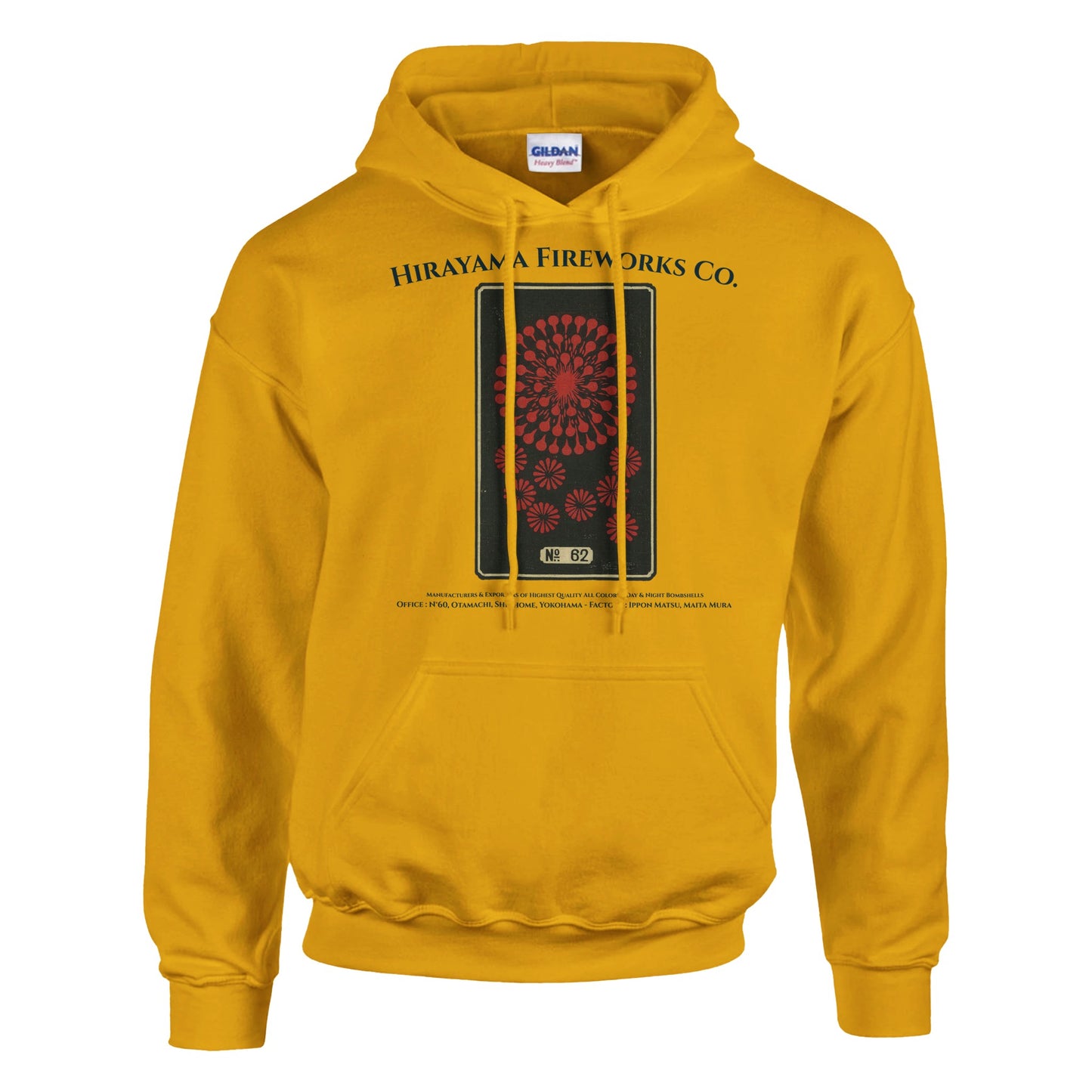 Sweat Hirayama Fireworks Co, modèle n°62 - Couleur Or