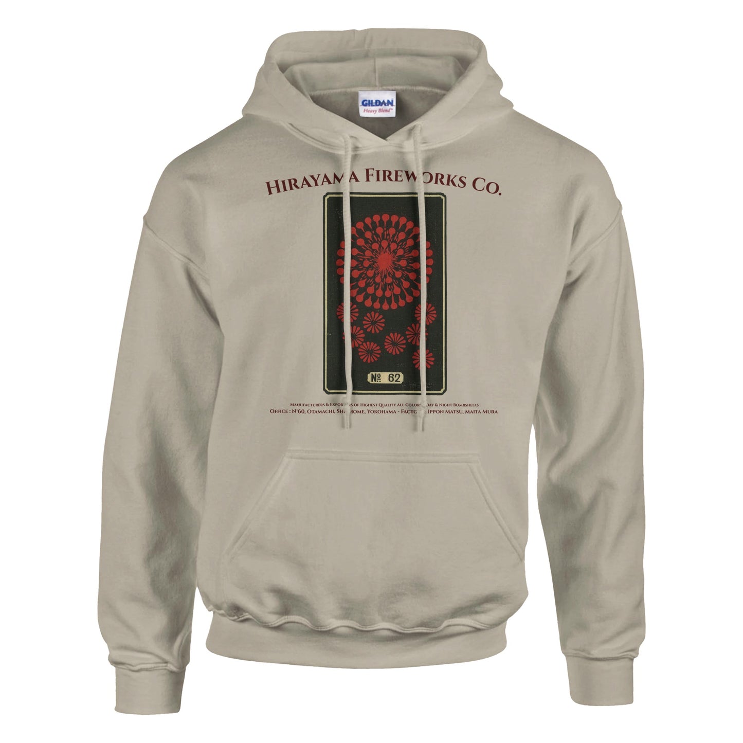 Sweat Hirayama Fireworks Co, modèle n°62 - Couleur Sable