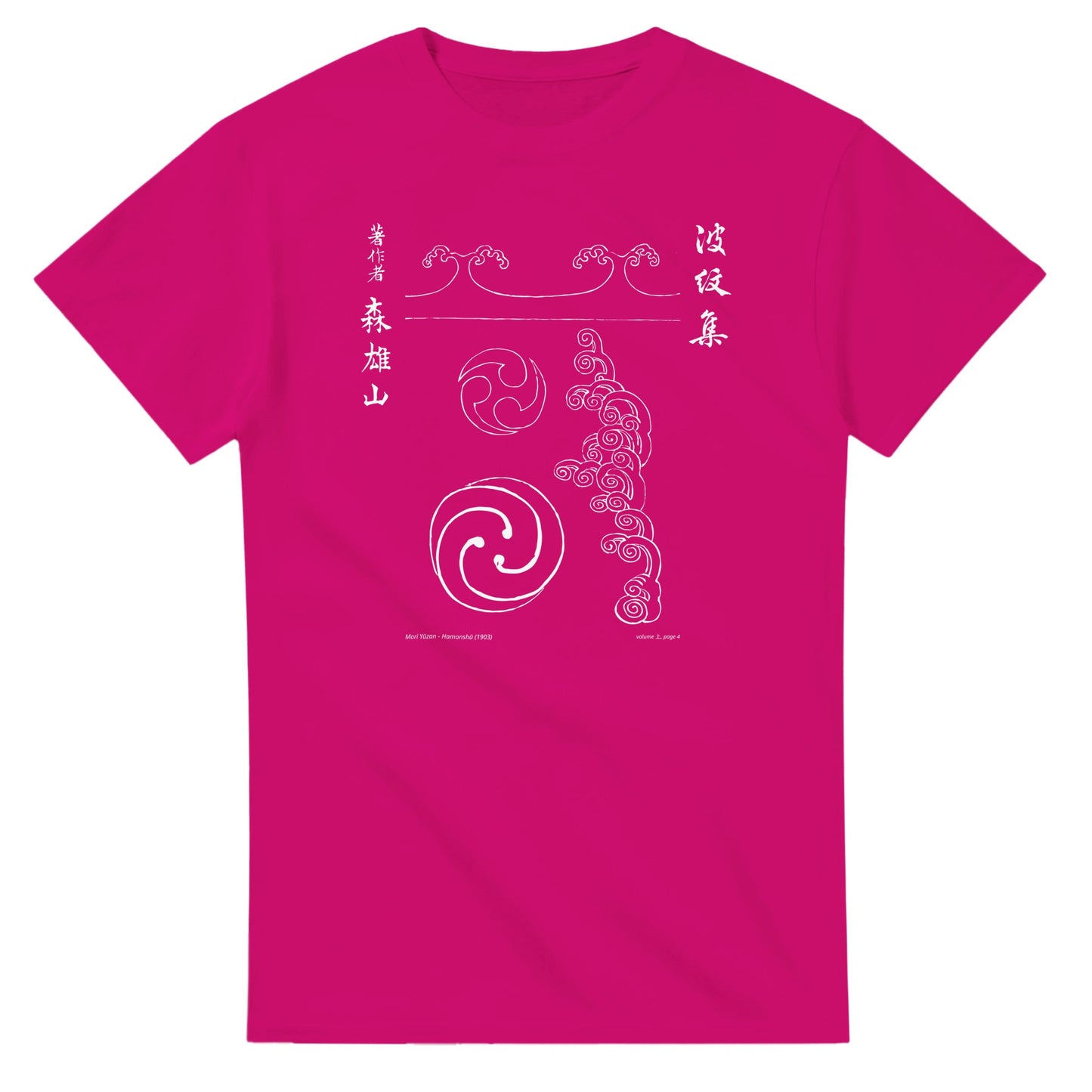 T-shirt motif N°11 Hamonshū premier volume (上), par Mori Yūzan (1903) - Couleur Héliconia