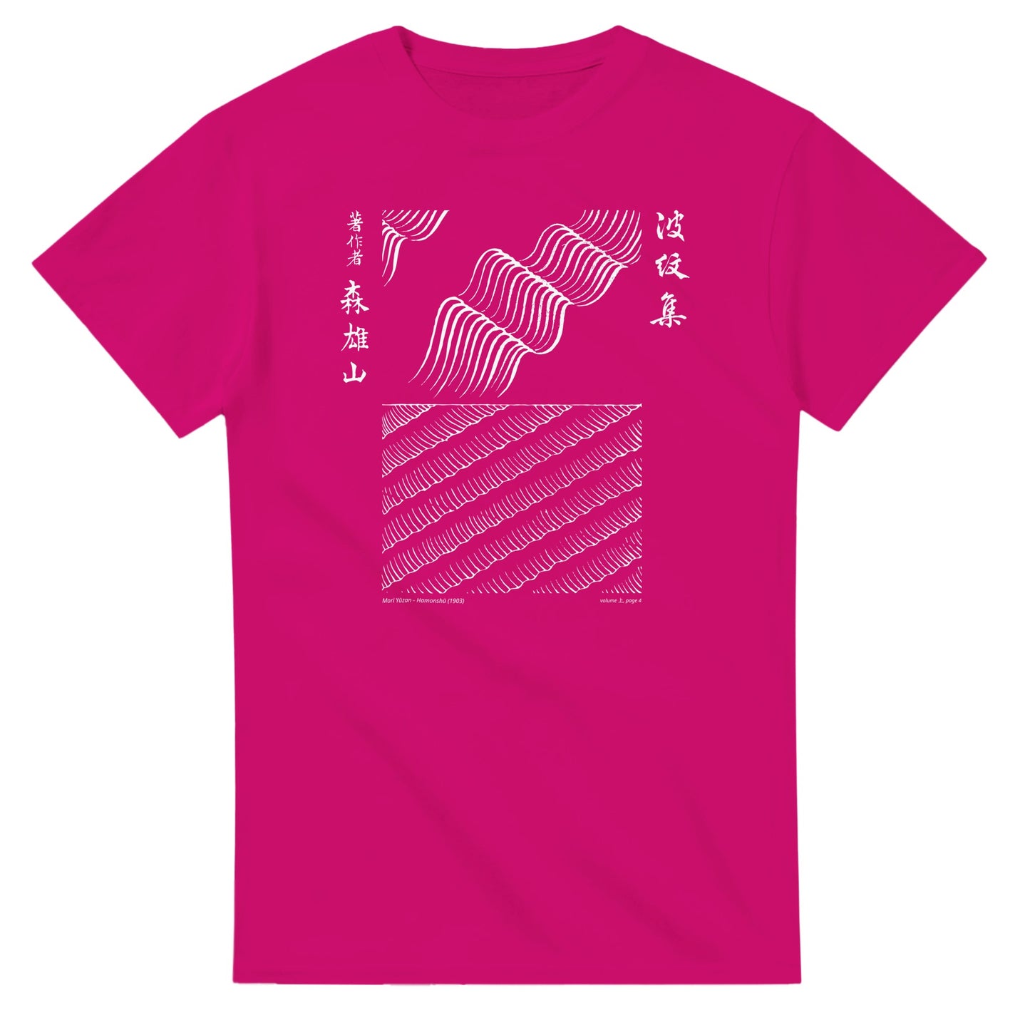 T-shirt motif N°37 Hamonshū dernier volume (下), par Mori Yūzan (1903) - Couleur Héliconia