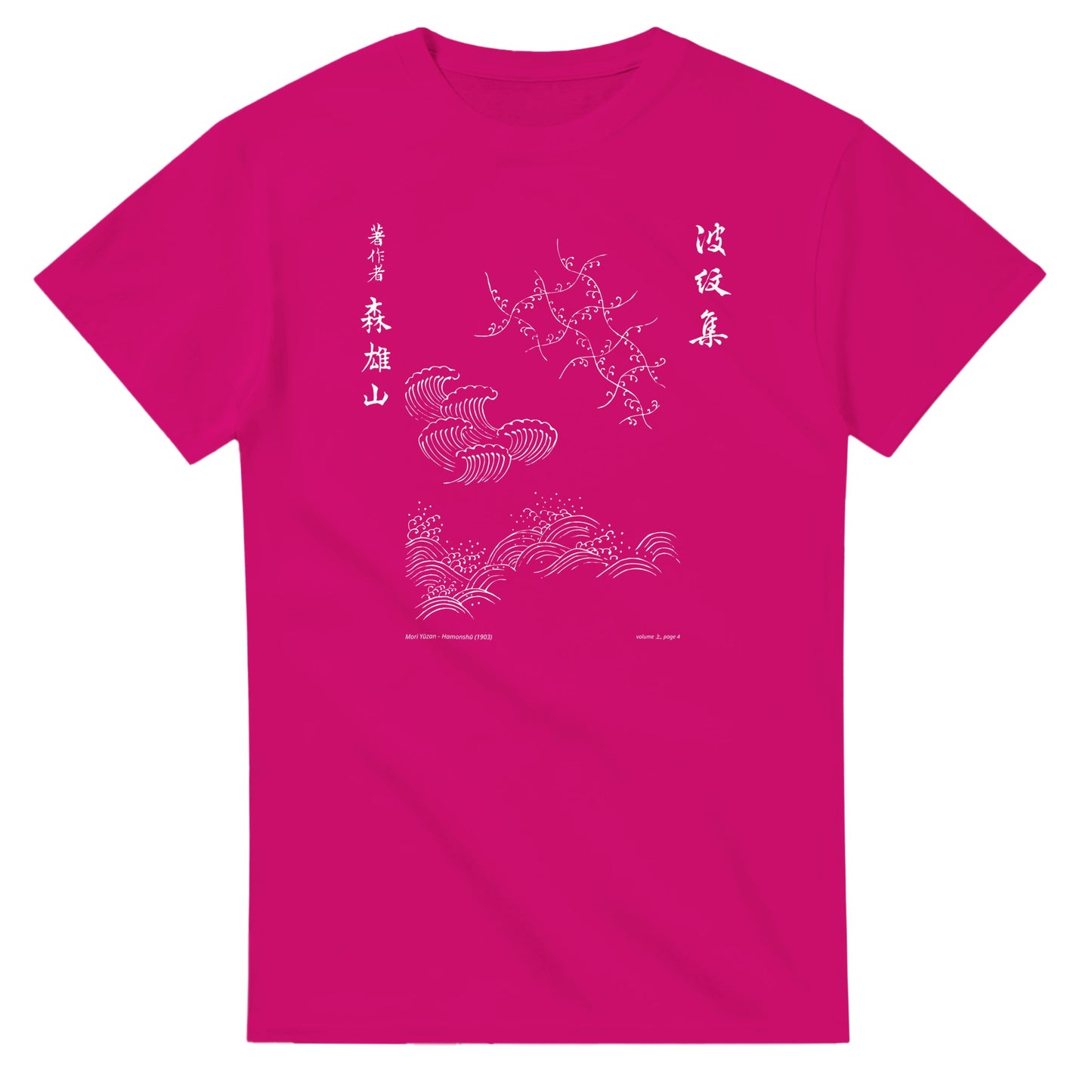 T-shirt motif N°50 Hamonshū premier volume (上), par Mori Yūzan (1903) - Couleur Héliconia