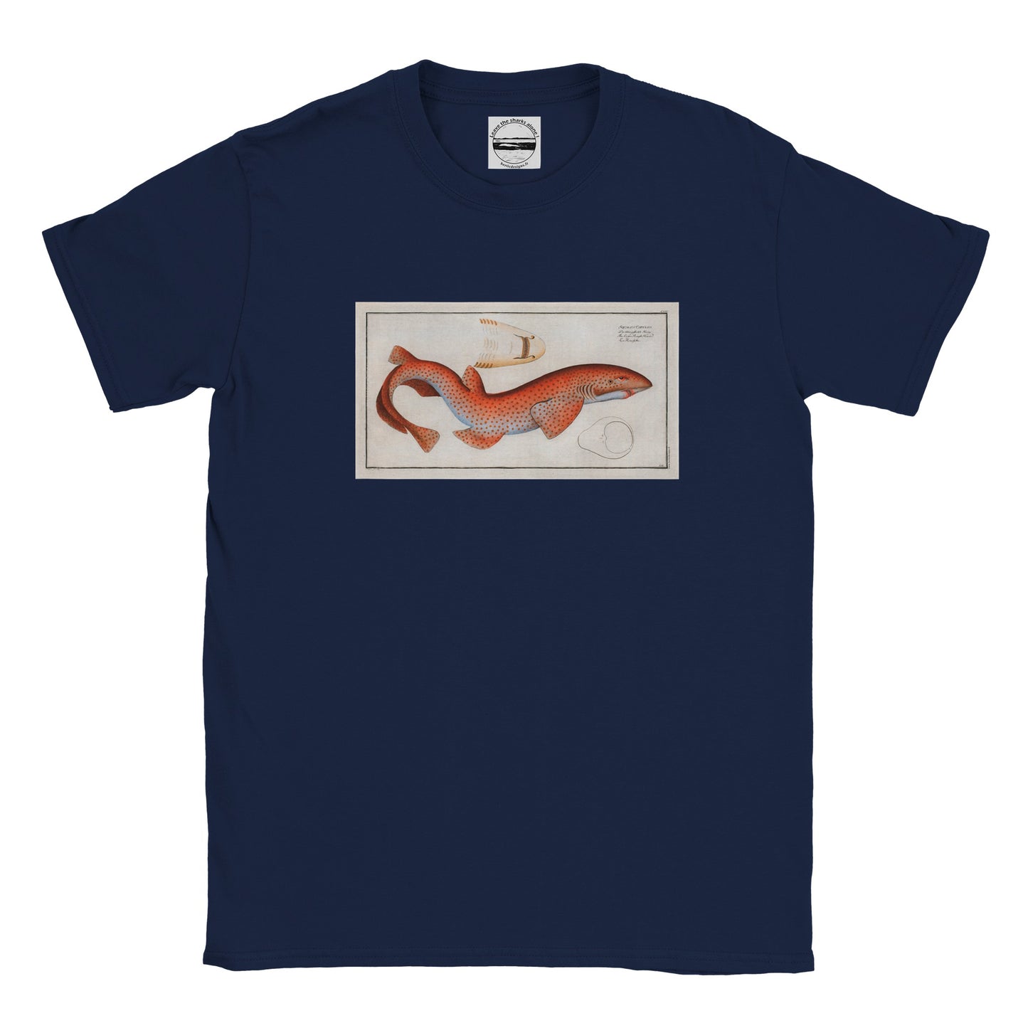 T-Shirt Requin «La Roussette» - Squalus Catulus - Couleur Bleu marine