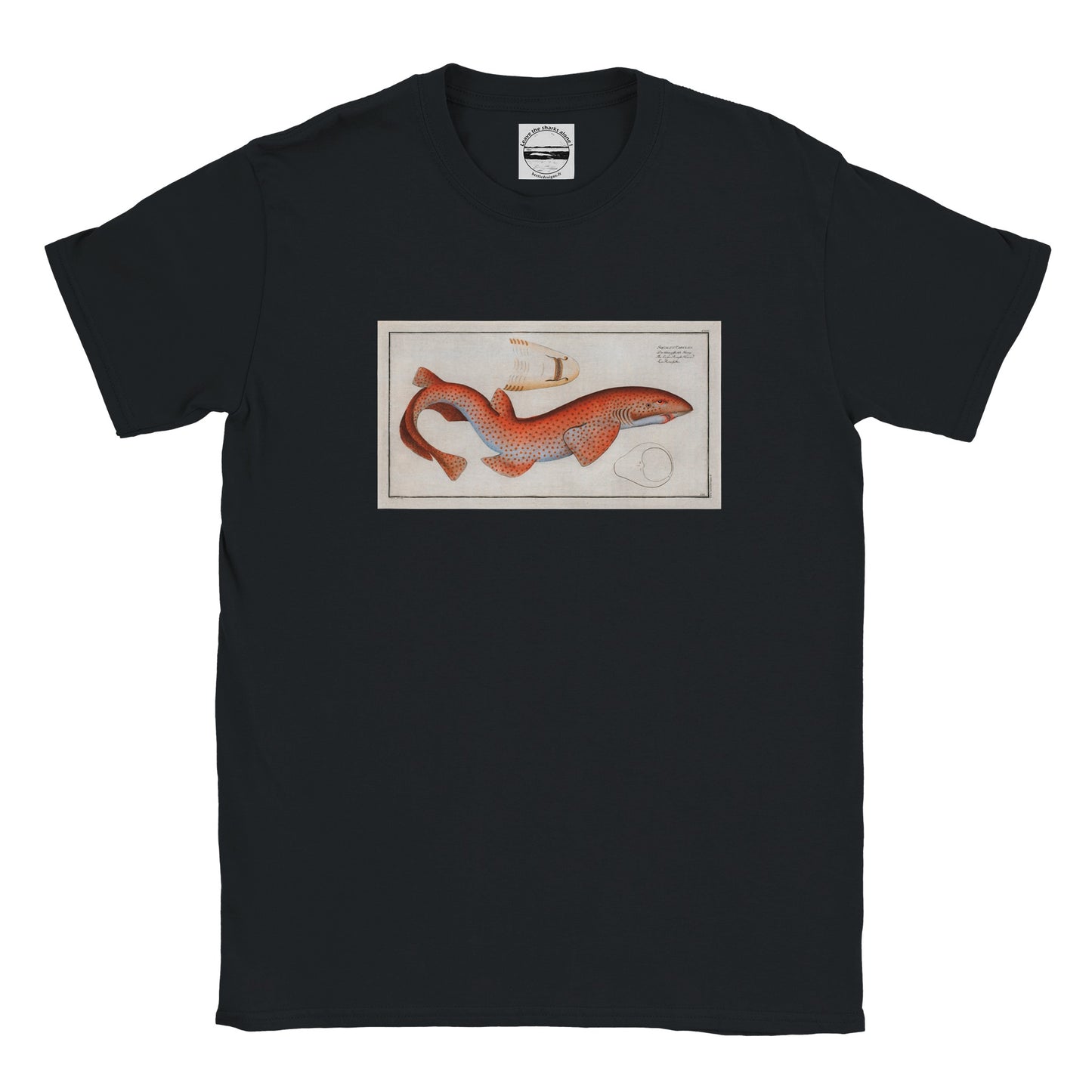 T-Shirt Requin «La Roussette» - Squalus Catulus - Couleur Noir