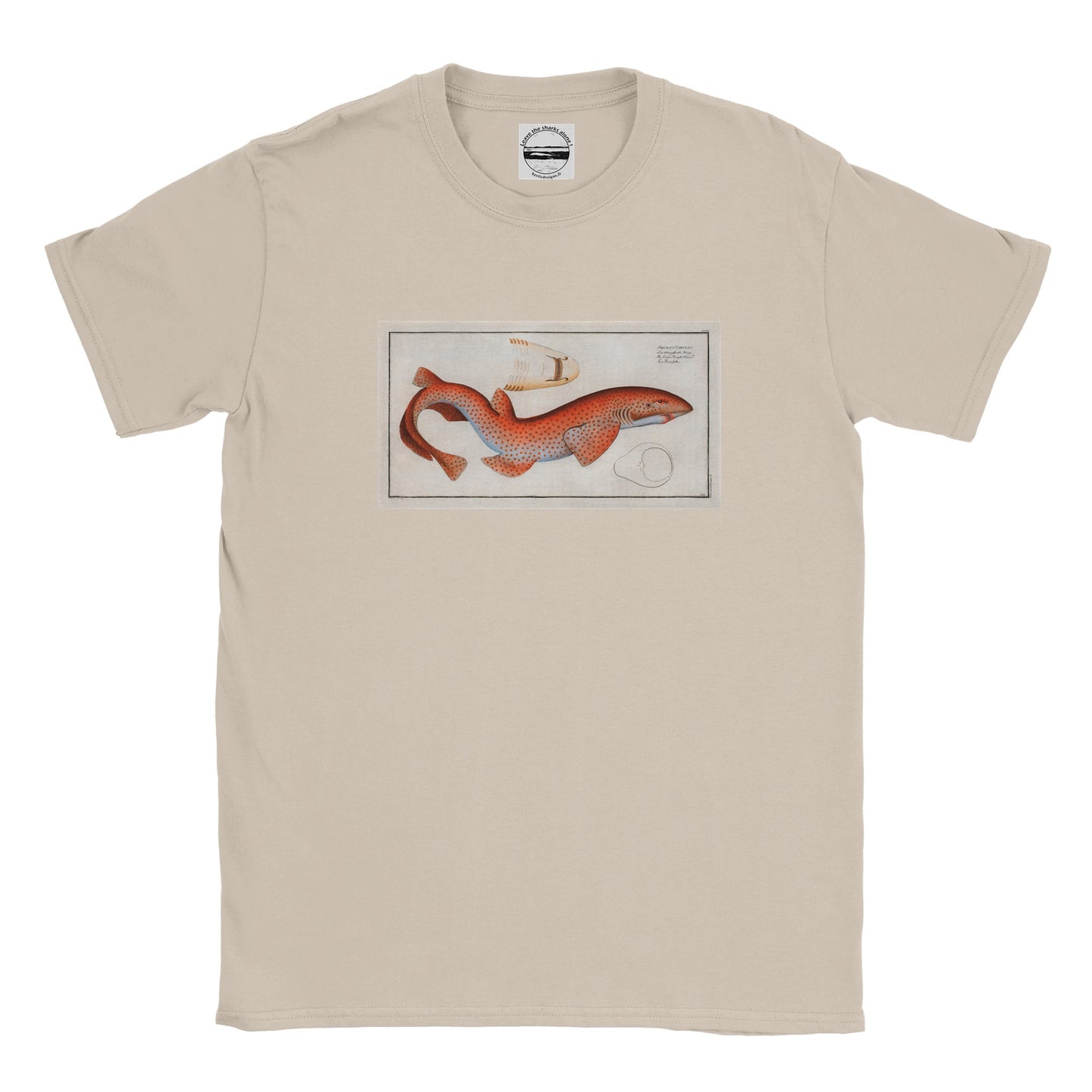 T-Shirt Requin «La Roussette» - Squalus Catulus - Couleur Sable