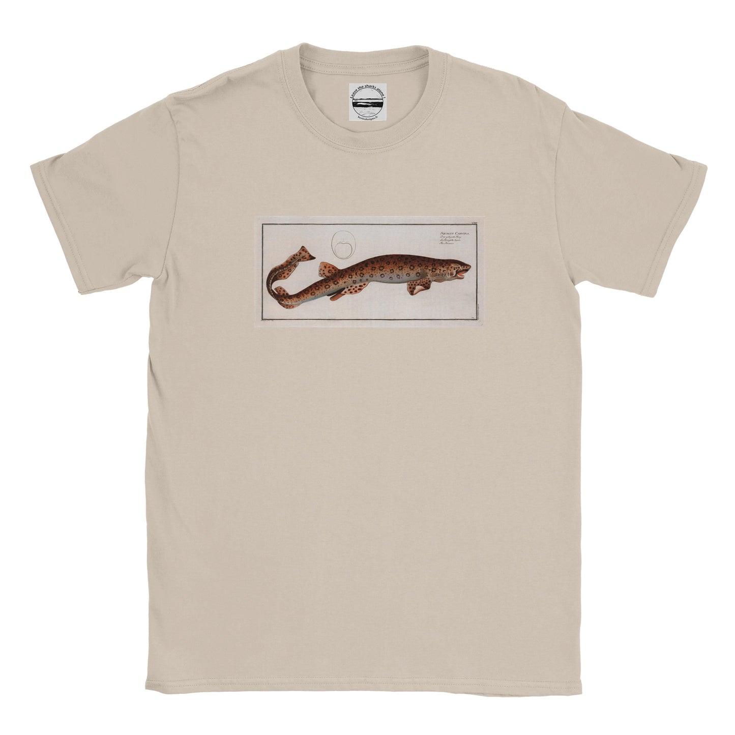 T-Shirt Requin «La Roussette tigrée» - Squalus Canicula - Couleur Sable