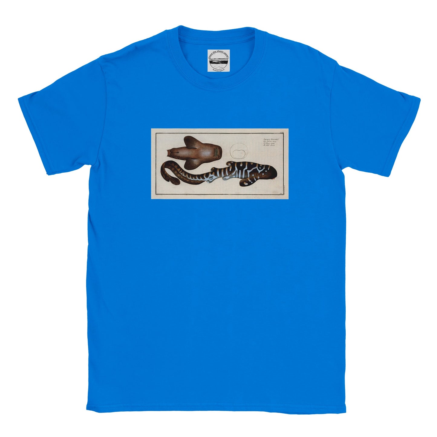 T-Shirt Requin «Le Barbu» - Squalus Fasciatus - Couleur Bleu roi