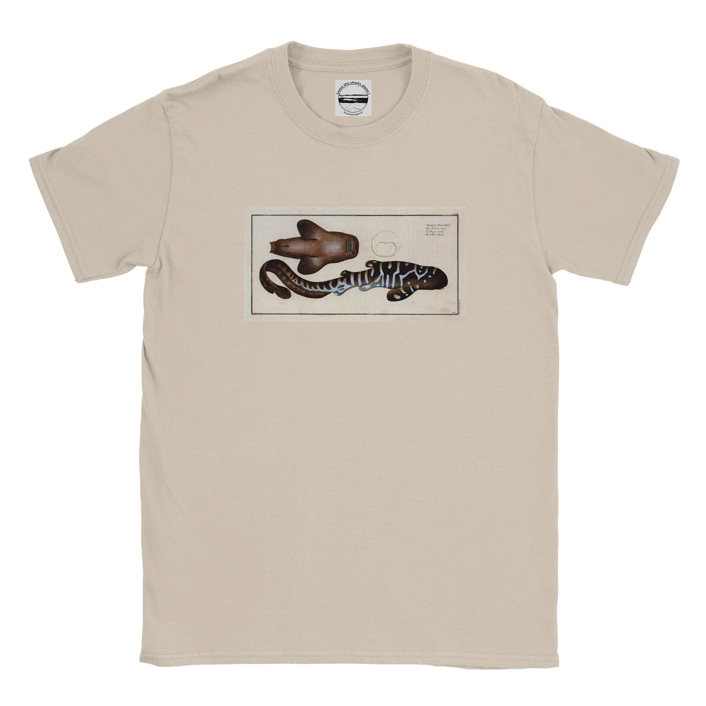 T-Shirt Requin «Le Barbu» - Squalus Fasciatus - Couleur Sable