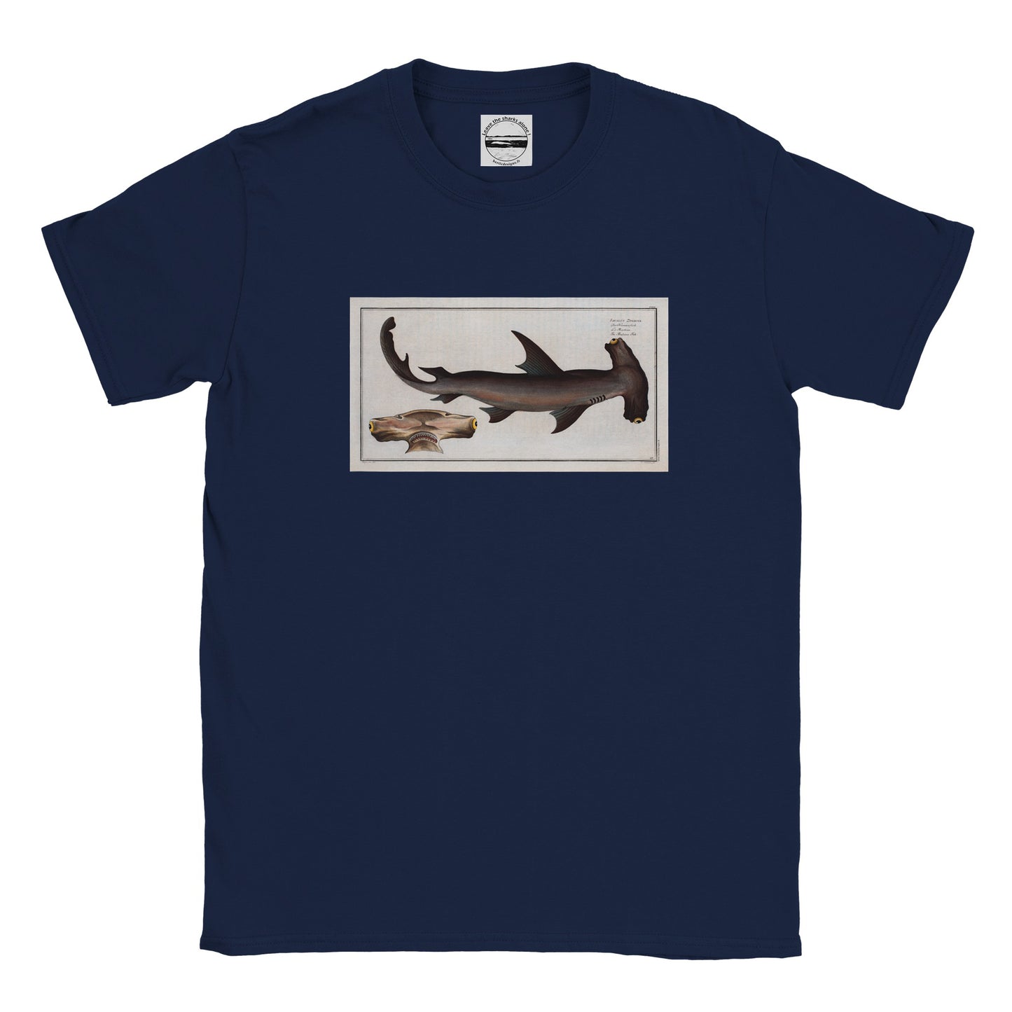 T-Shirt Requin «Le Marteau» - Squalus Zygaena - Couleur Bleu marine
