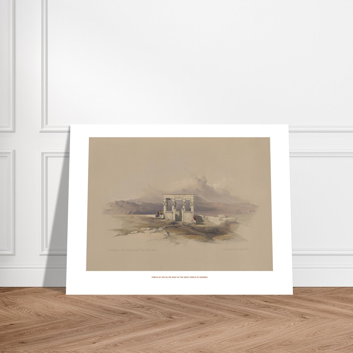 Temple d'Isis sur le toit du grand temple de Dendérah - lithographie de David Roberts (1838). - image 52911990735181