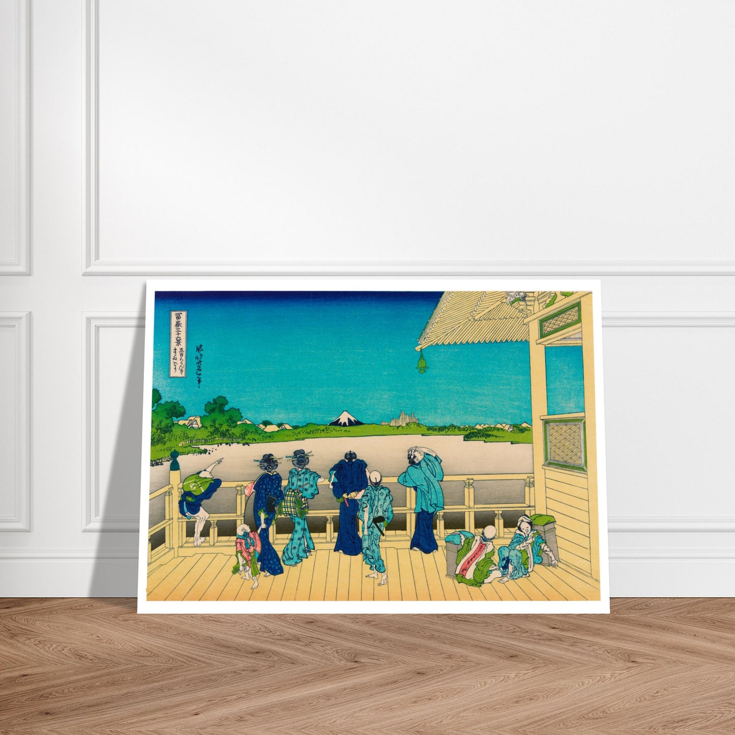 Terrasse Sazai, le temple de 500 rakan, estampe japonaise par Katsushika Hokusai - image 53791897551181