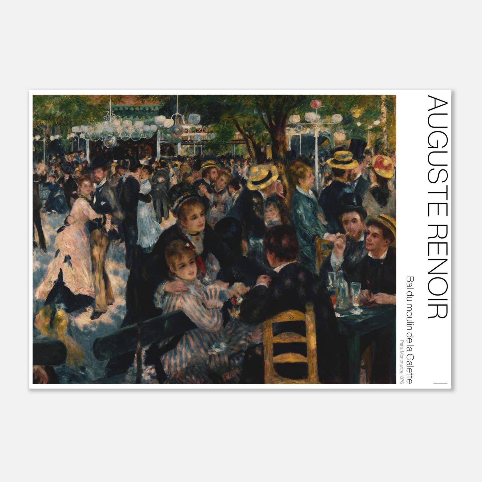 Reproduction du Bal du moulin de la Galette d'Auguste Renoir, Art