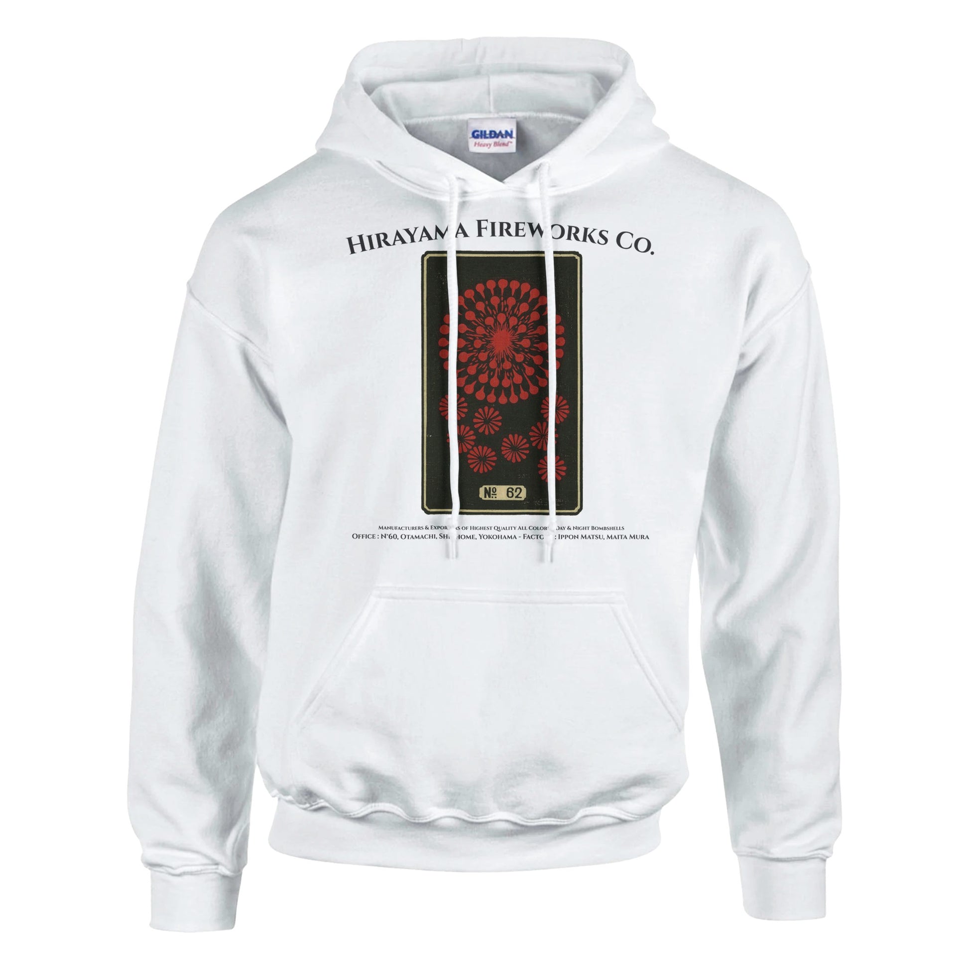 Sweat Hirayama Fireworks Co, modèle n°62 - Couleur Blanc