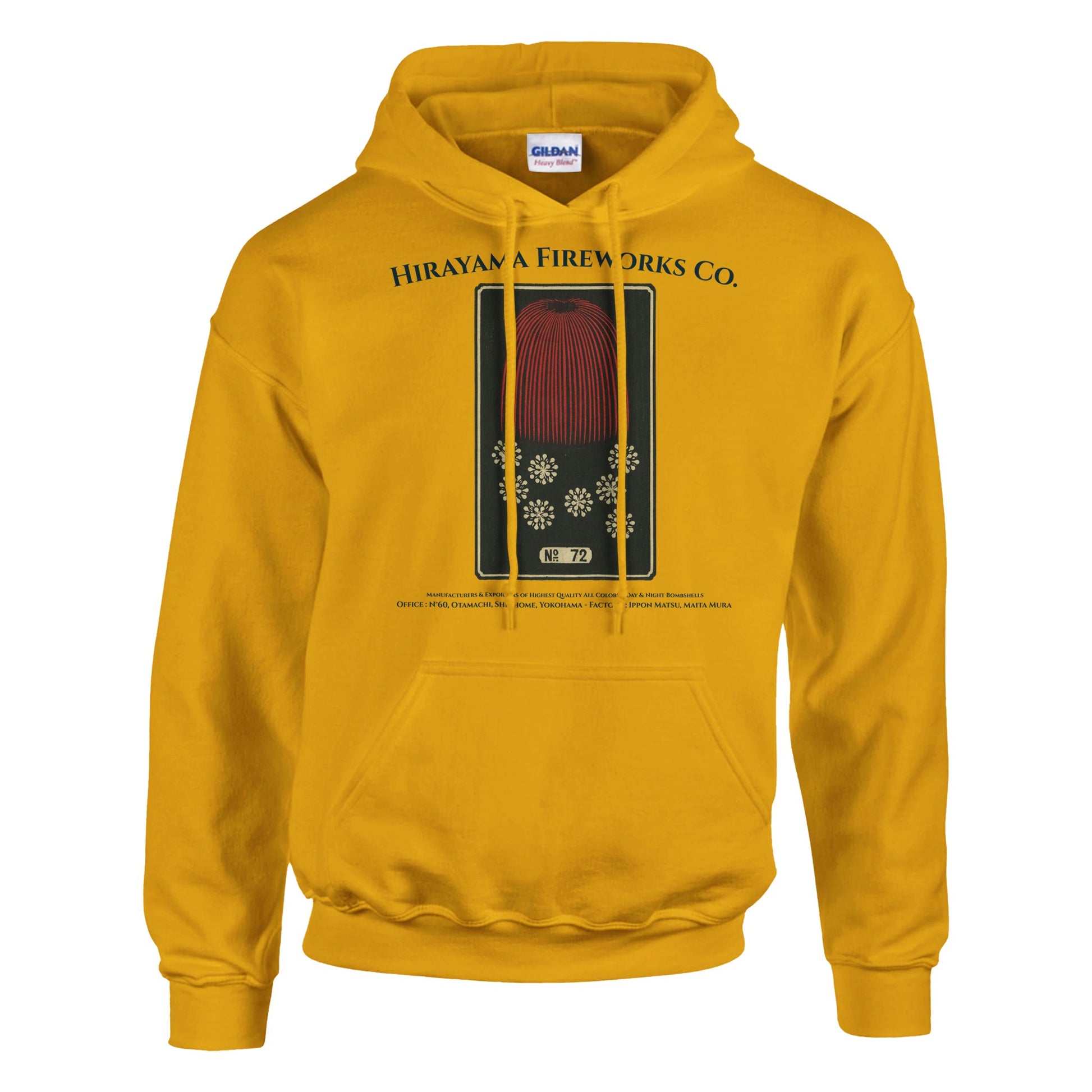 Sweat Hirayama Fireworks Co, modèle n°72 - Couleur Or