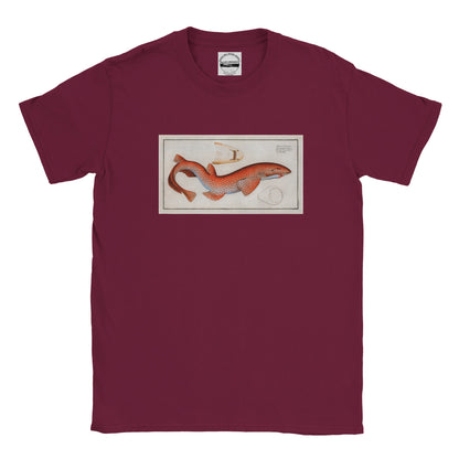T-Shirt Requin «La Roussette» - Squalus Catulus - Couleur Bordeaux