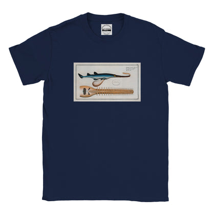 T-Shirt Requin «La Scie» - Embrio Squali Pristi - Couleur Bleu marine