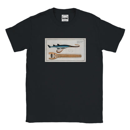 T-Shirt Requin «La Scie» - Embrio Squali Pristi - Couleur Noir