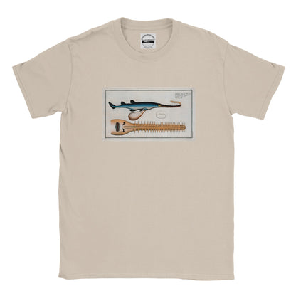 T-Shirt Requin «La Scie» - Embrio Squali Pristi - Couleur Sable