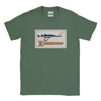 T-Shirt Requin «La Scie» - Embrio Squali Pristi - Couleur Vert trellis